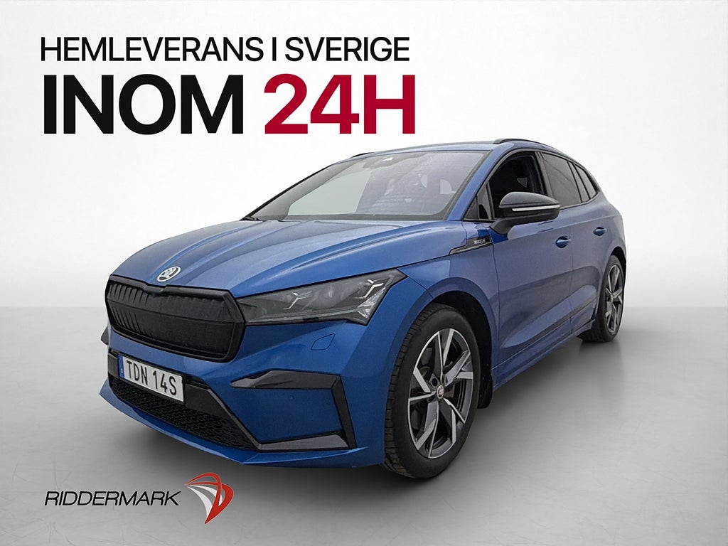 Skoda Enyaq 80x 265hk Sportline Värmare Dragkrok Kamera MOMS