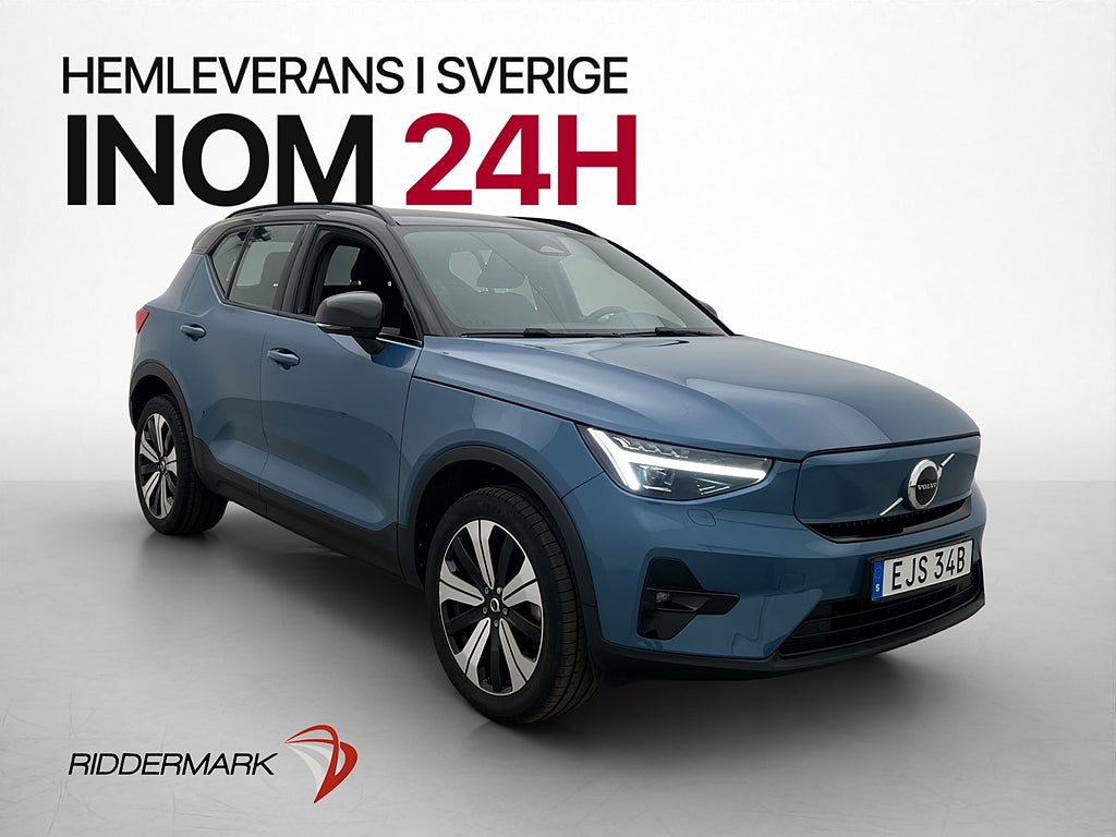 Volvo XC40 Recharge Plus Drag Värmare Kamera Elstol BLIS