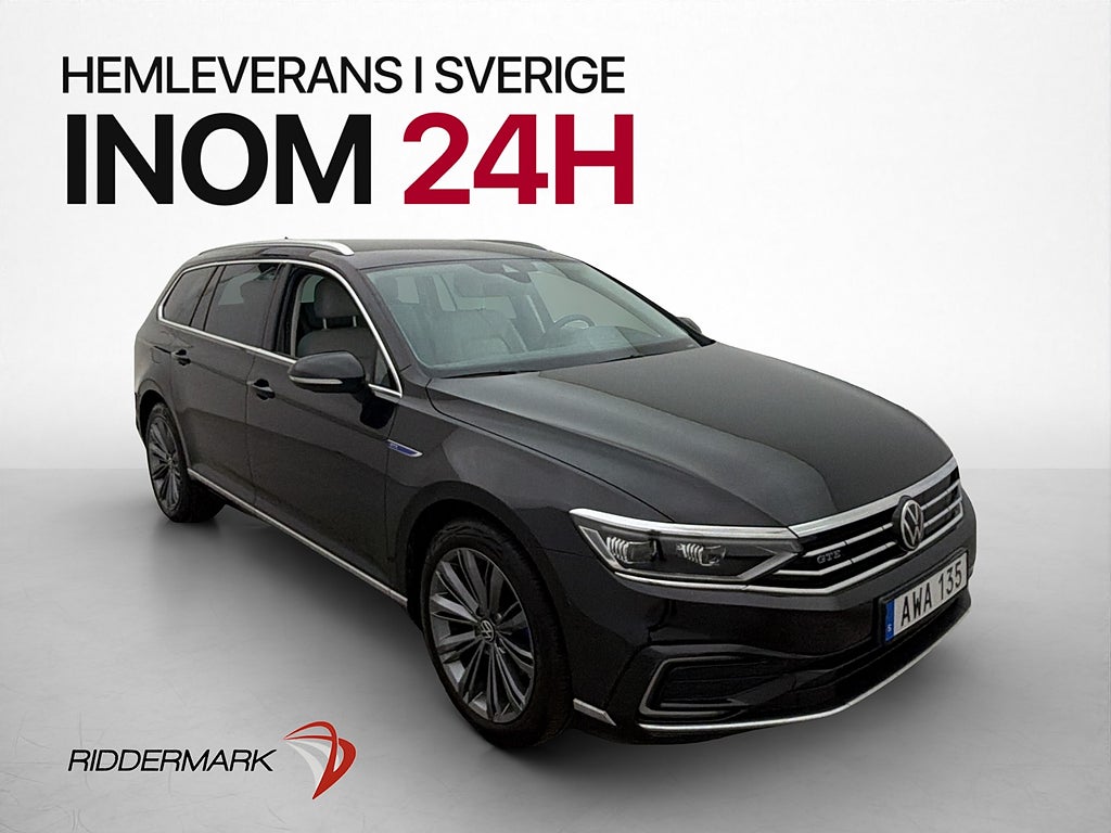 Volkswagen Passat GTE HUD Cockpit Värmare Drag Läder Kamera