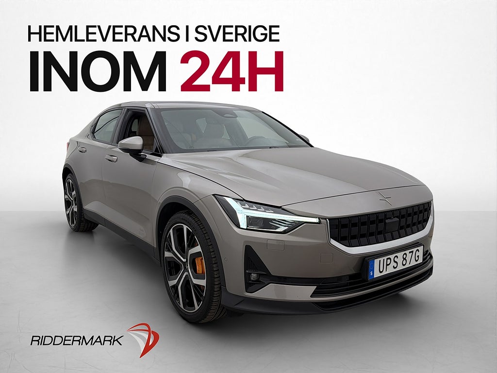 Polestar 2 Long range Dual motor Performance Pano Läder