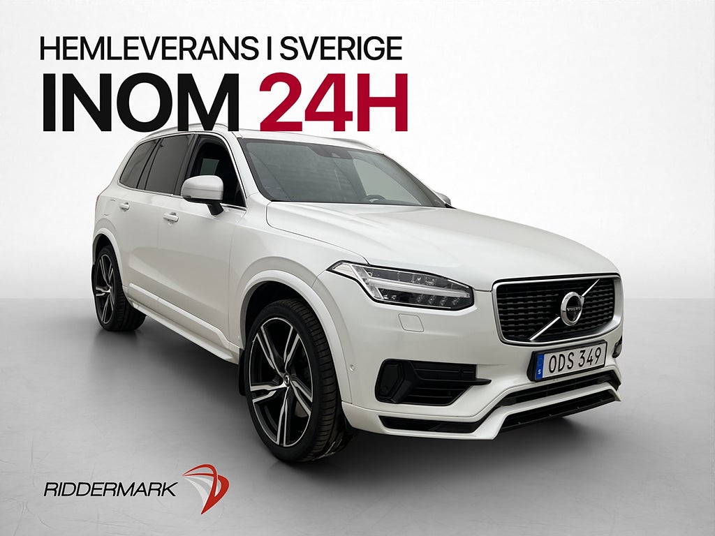 Volvo XC90 T8 R-Design 7Sits Värmare Pano B&W 360 Drag Skinn
