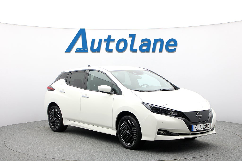 Nissan Leaf e+, 360°-kamera, Navi, Adaptiv, CarPlay 218hk