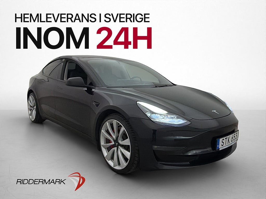 Tesla Model 3 Performance Autopilot Panorama Värmepump