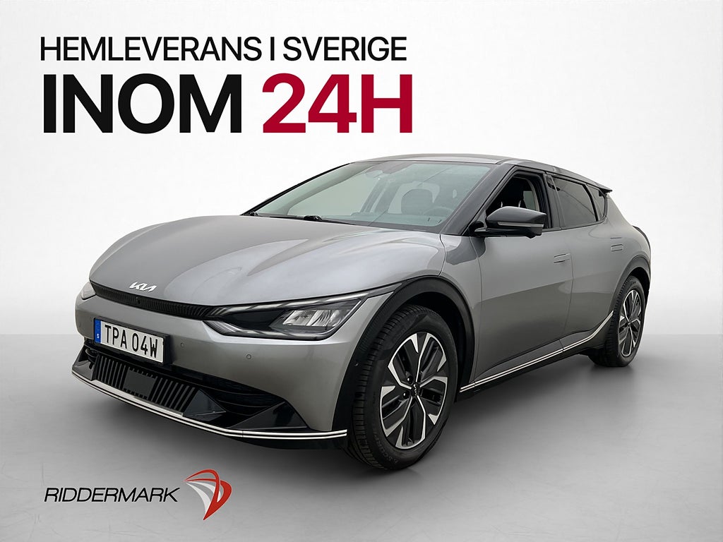 Kia EV6 77.4 kWh 228hk PLUS 360° Skinn Navi Rattvärme MOMS
