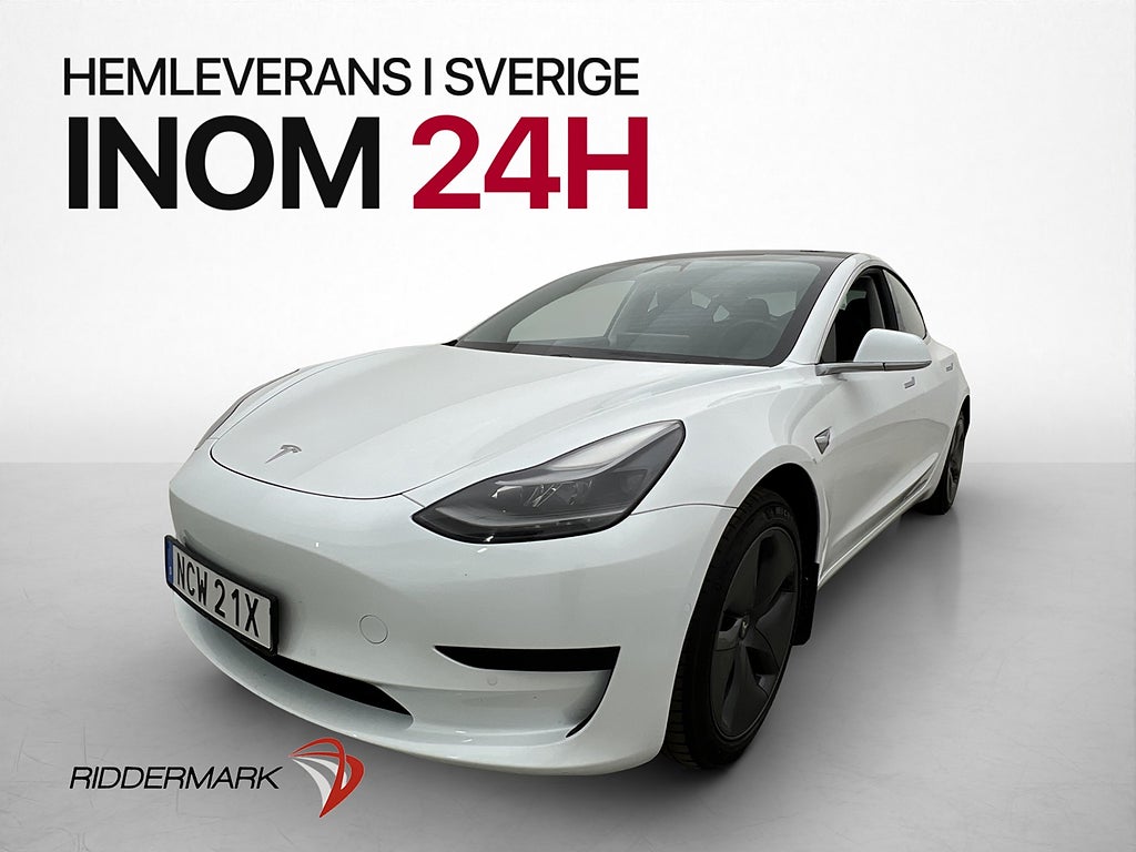 Tesla Model 3 Standard Range Plus Autopilot Pano Svensksåld