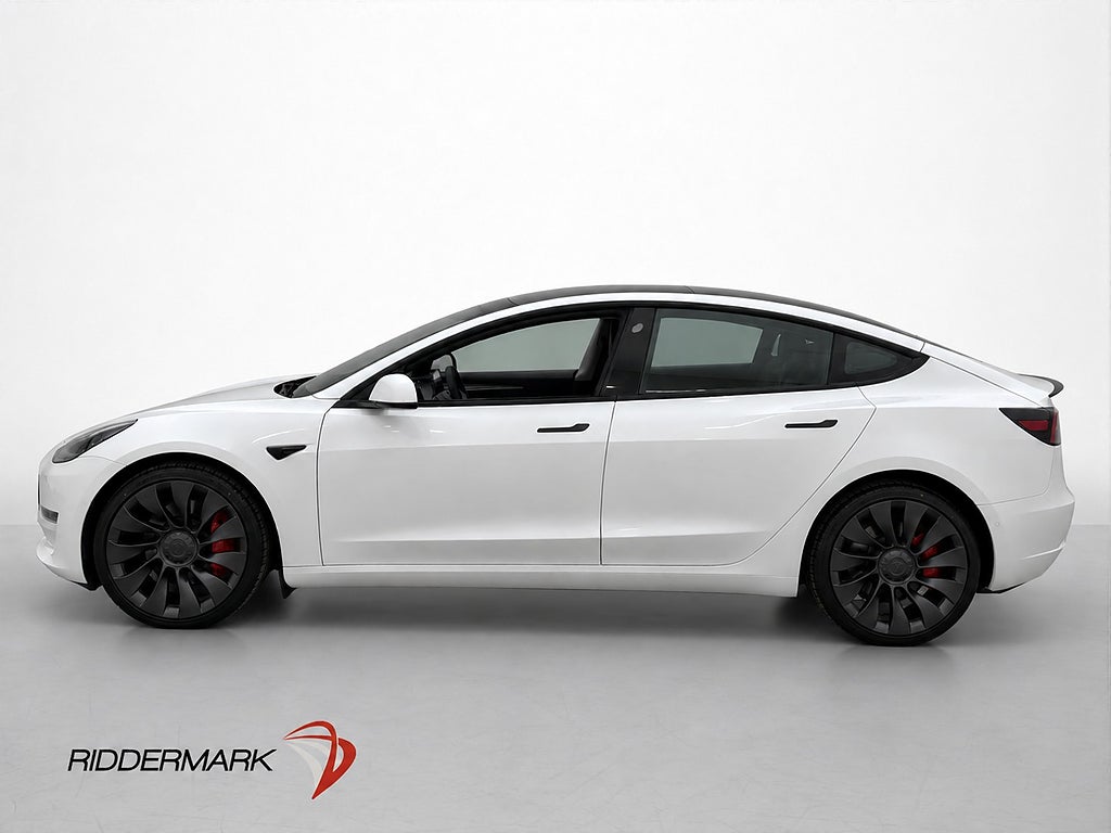 Tesla Model 3 Performance Autopilot Värmepump Pano 513hk