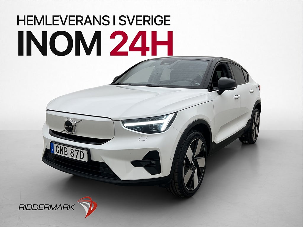 Volvo C40 Recharge Twin 408hk Värmepump Pano H/K Drag 360°