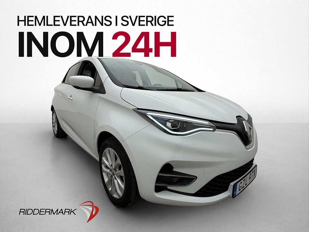 Renault Zoe R110 52 kWh 109hk FRIKÖPT BATTERI Navi Rattvärme