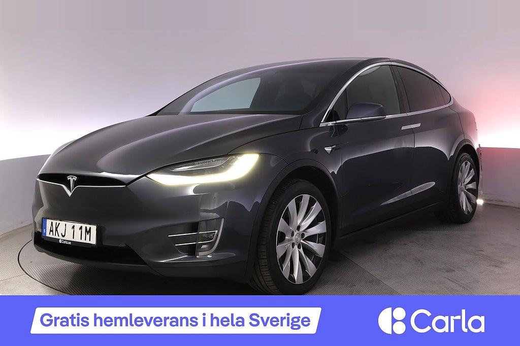 Tesla Model X Long Range AWD 7-sits Autopilot Pano Drag