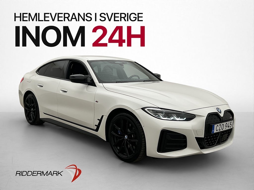 BMW i4 M50 xDrive Gran Coupé Chagred H/K 360° Skinn Dragkrok