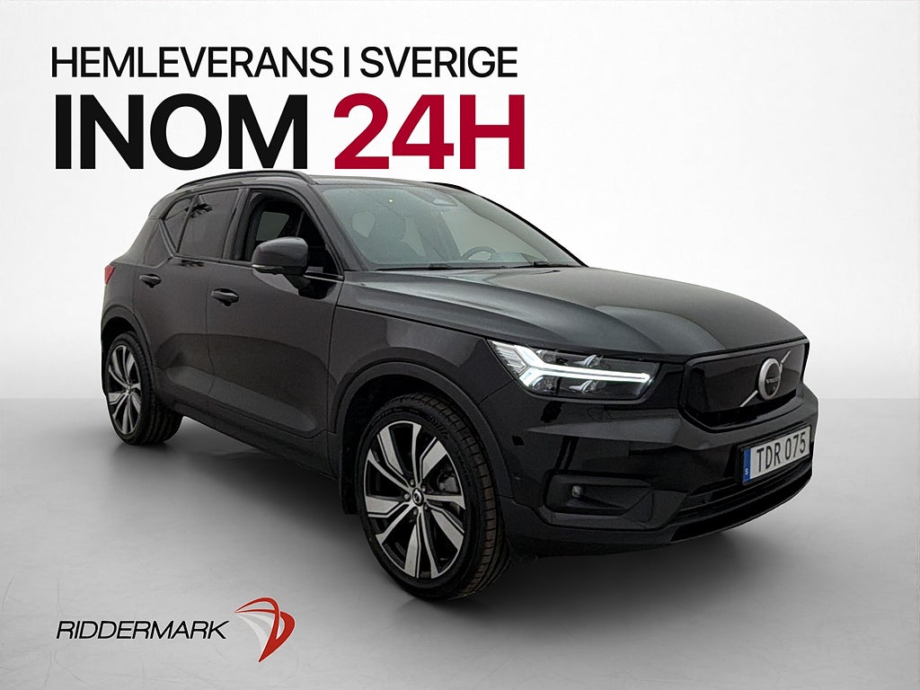 Volvo XC40 Recharge 231hk Pro Pano H/K 360° CarPlay Dragkrok