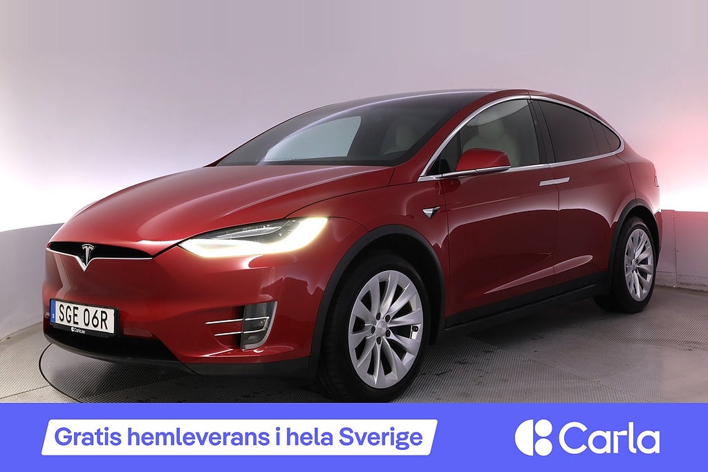 Tesla Model X Long Range AWD 7-sits Autopilot Pano Drag