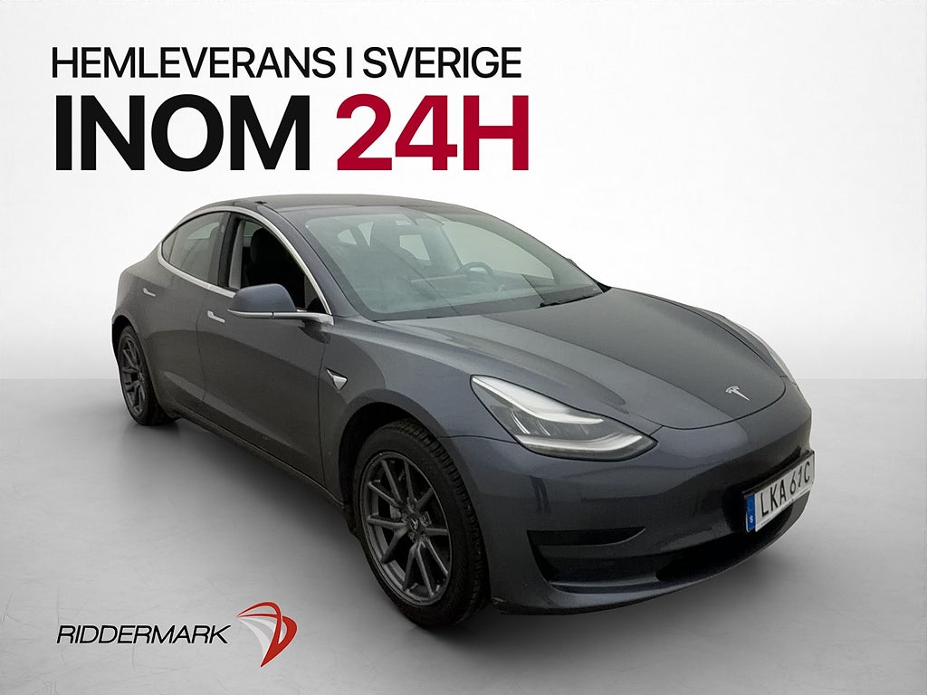 Tesla Model 3 Standard Range Plus Pano Autopilot Värm Kamera