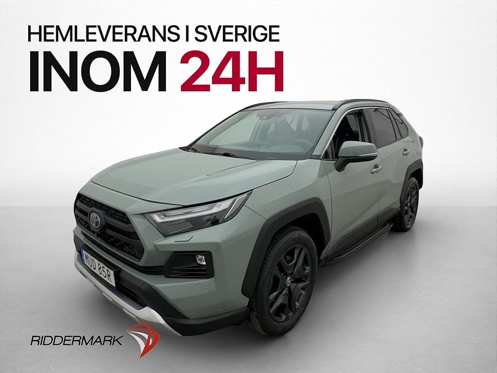 Toyota RAV4 Hybrid AWD 222hk Adventure 360° Dragkrok Skinn