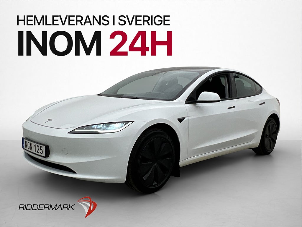 Tesla Model 3 Standard Range Svensksåld Panorama MOMS