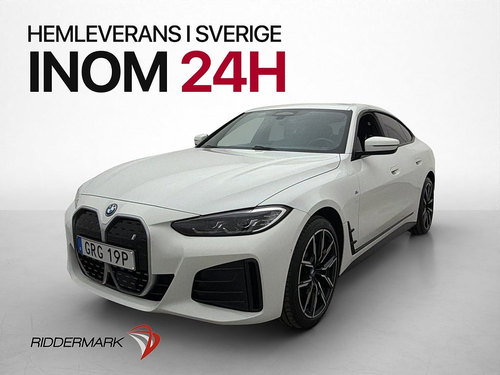 BMW i4 eDrive40 Gran Coupé M Sport Drag Kamera Rattvärm MOMS