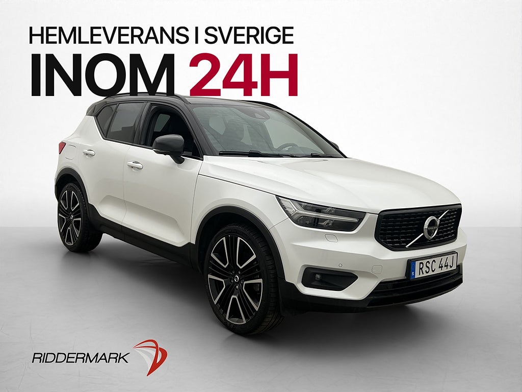 Volvo XC40 Recharge T4 R-Design Pano H/K Läder Värm 360°
