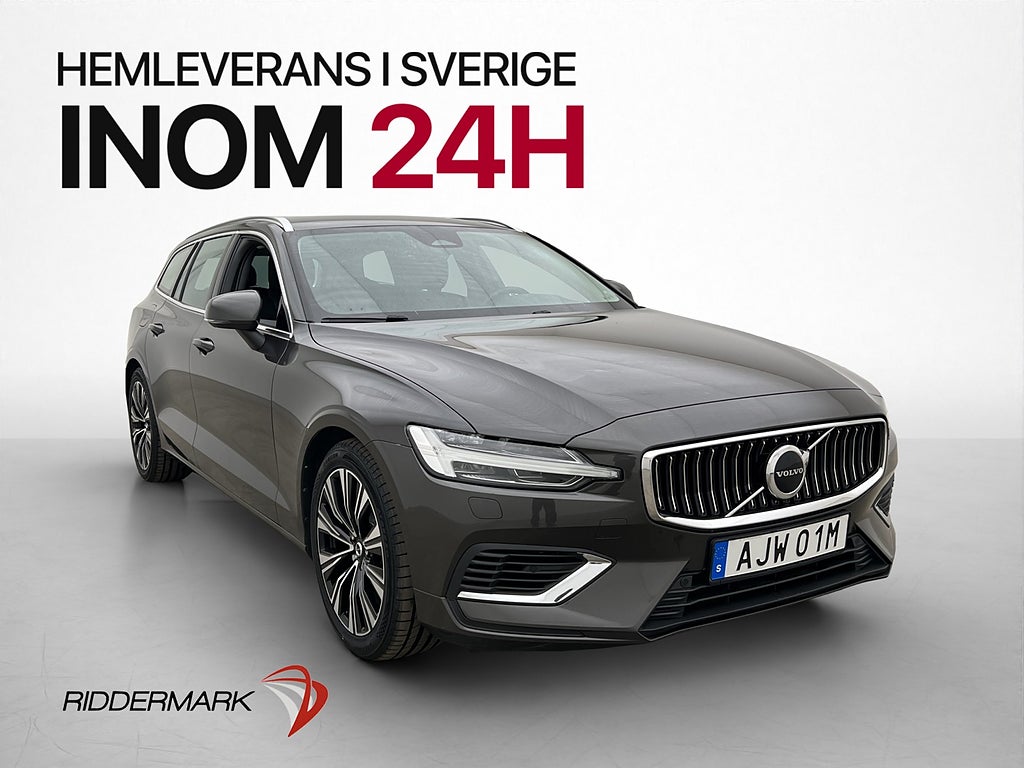 Volvo V60 Recharge T6 AWD Core Läder Värm Kamera Navi Drag
