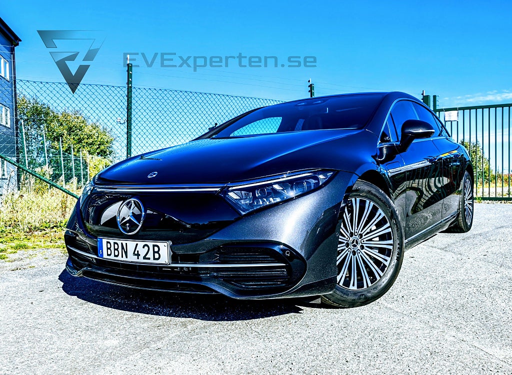 Mercedes-Benz EQS 350 – Uttagen 2025 – Burmester Airmatic Akustik Moms