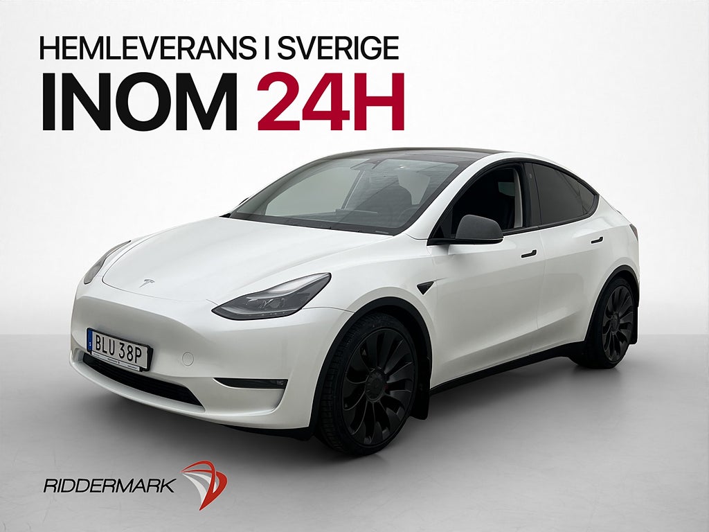 Tesla Model Y Performance AWD Svenksåld Dragkrok Pano