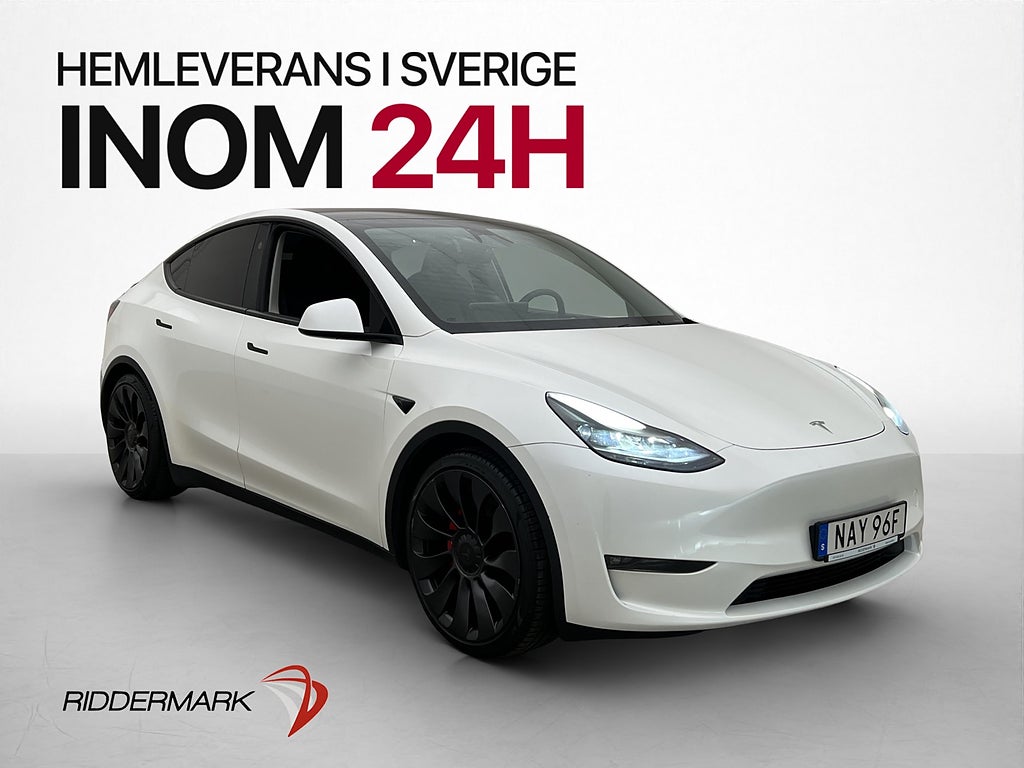 Tesla Model Y Performance Autopilot Värmepump Dragkrok MOMS