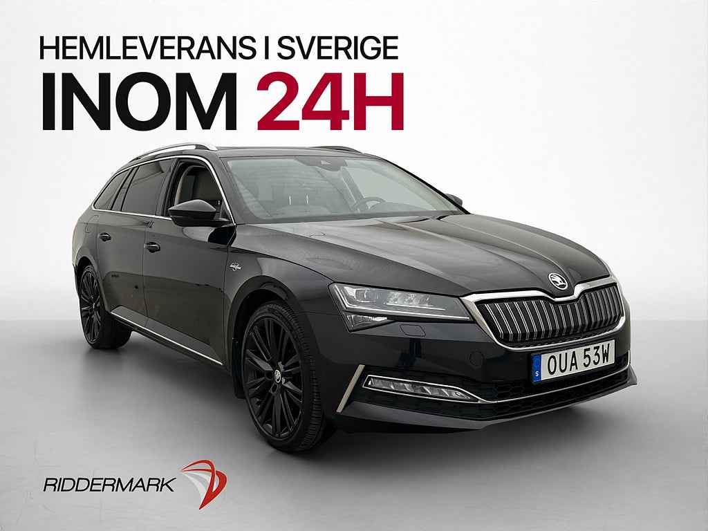 Skoda Superb Kombi L&K Värm Pano Canton Drag Cockpit Kamera