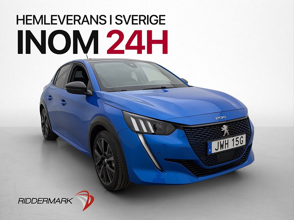Peugeot E-208 50 kWh 136hk GT Kamera Navi Elstol CarPlay CCS
