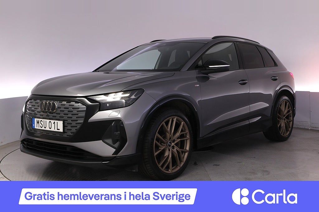Audi Q4 50 e-tron quattro S-line Läder Kamera Sonos AdapFart