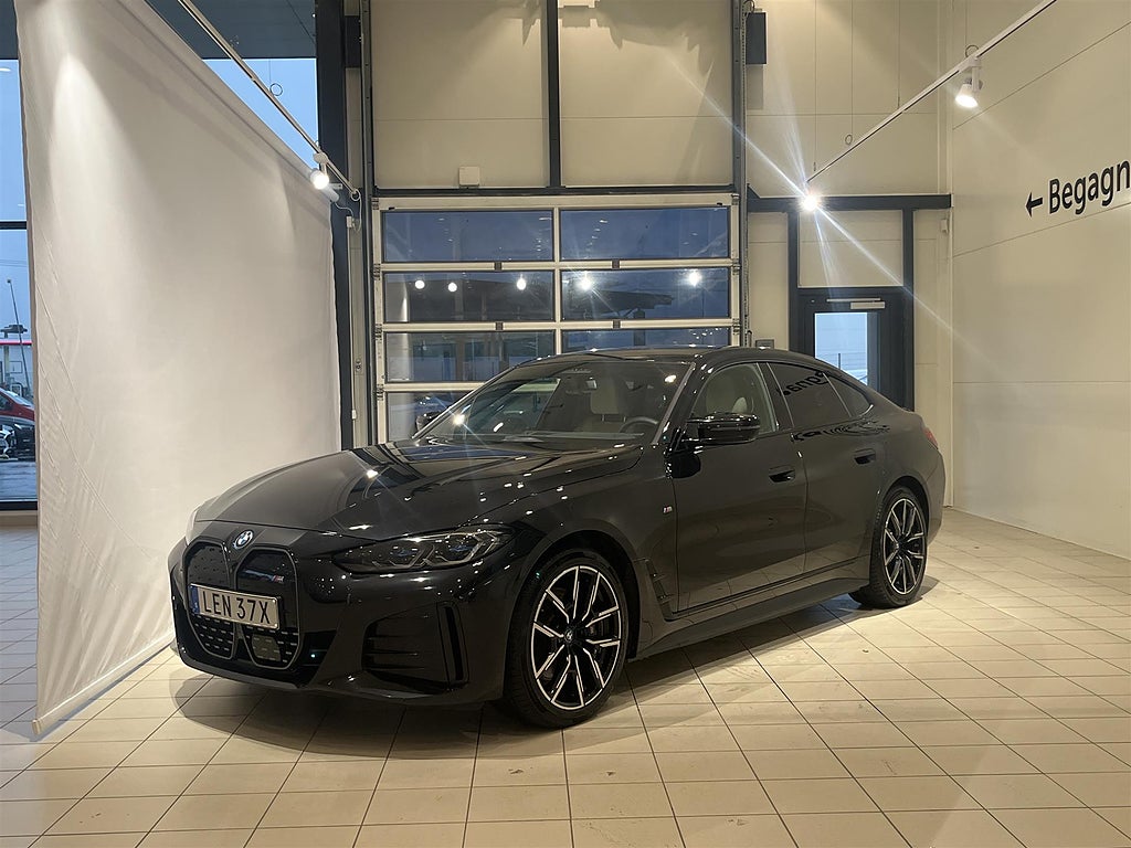 BMW i4 M50 xDrive Fully Charged H K Elstolar 19 Tum Laserhjus Läder |