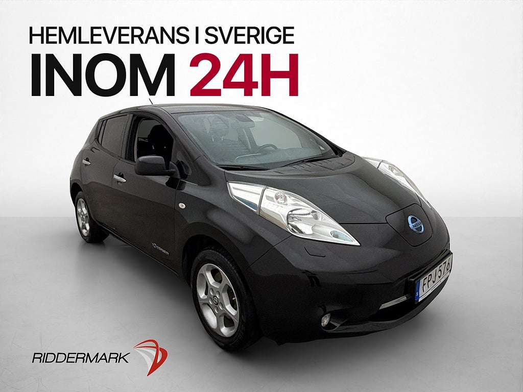 Nissan Leaf 24 kWh Kamera Navigation Rattvärme