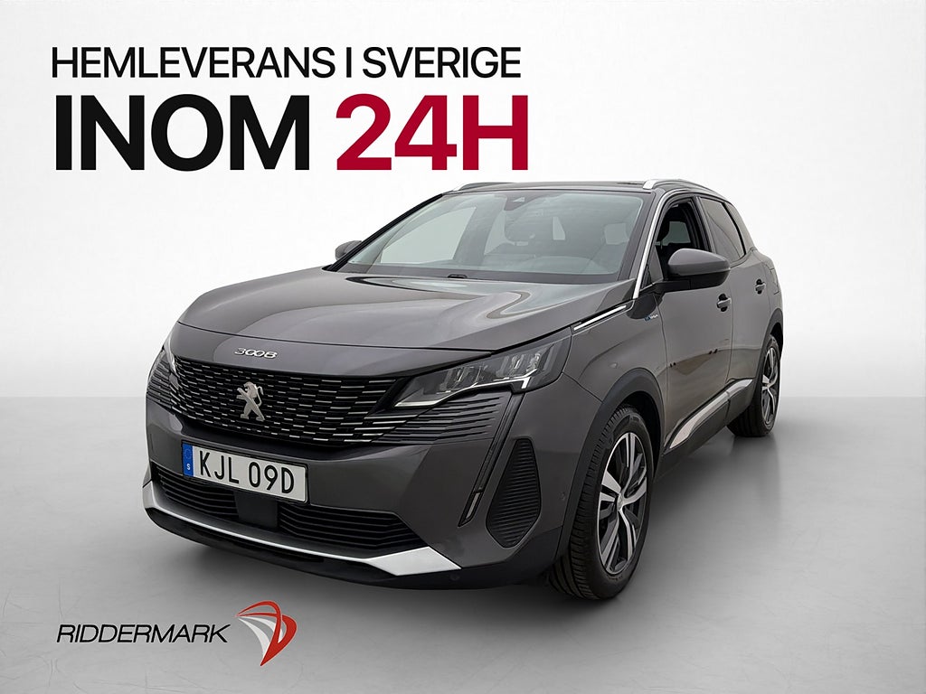 Peugeot 3008 AWD HYBRID4 300hk Allure Dragkrok Kamera 1Ägare