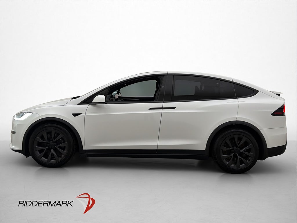 Tesla Model X 7 Sits YOKE Svensksåld AP Drag Moms 670hk