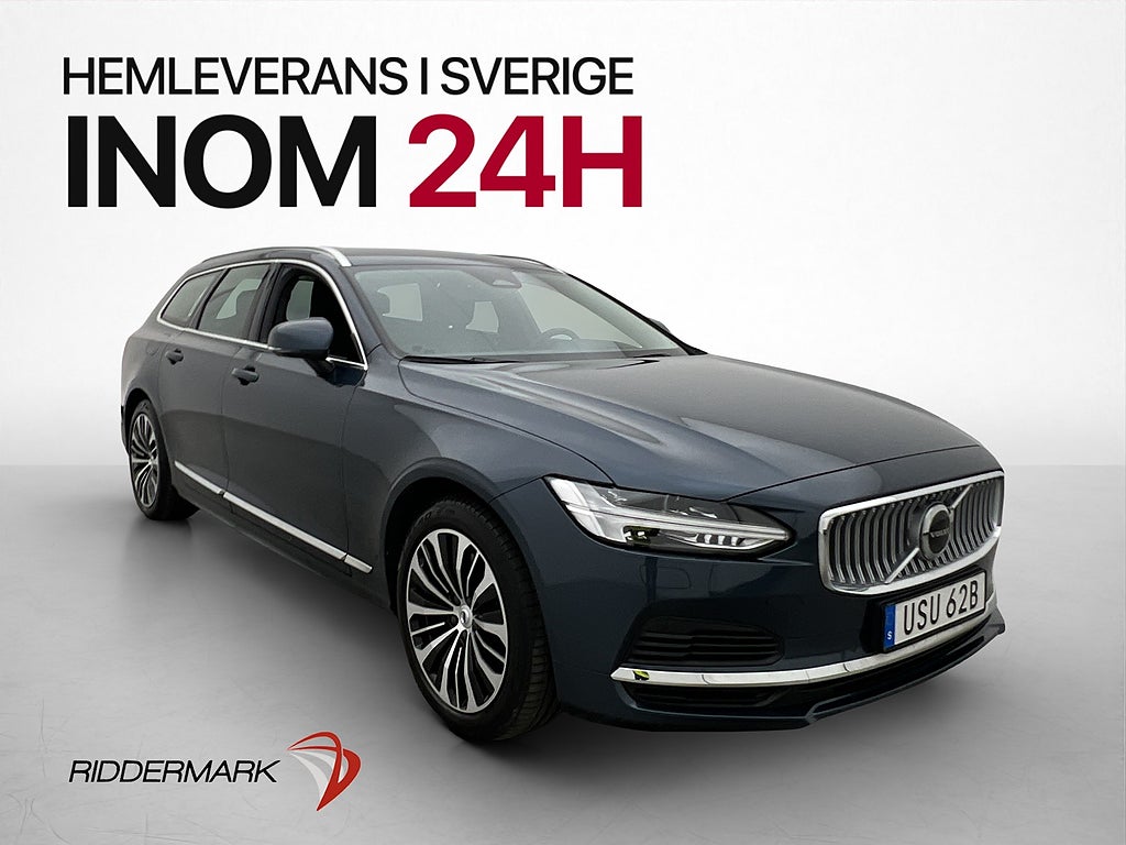 Volvo V90 Recharge T6 AWD Core Kamera Värmare Navi BLIS MOMS
