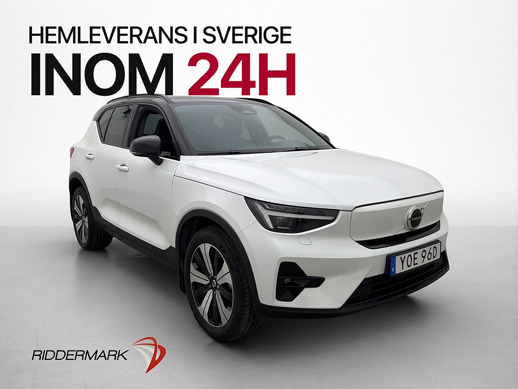 Volvo XC40 Recharge Plus Värmare Kamera Navi Pixel CarPlay