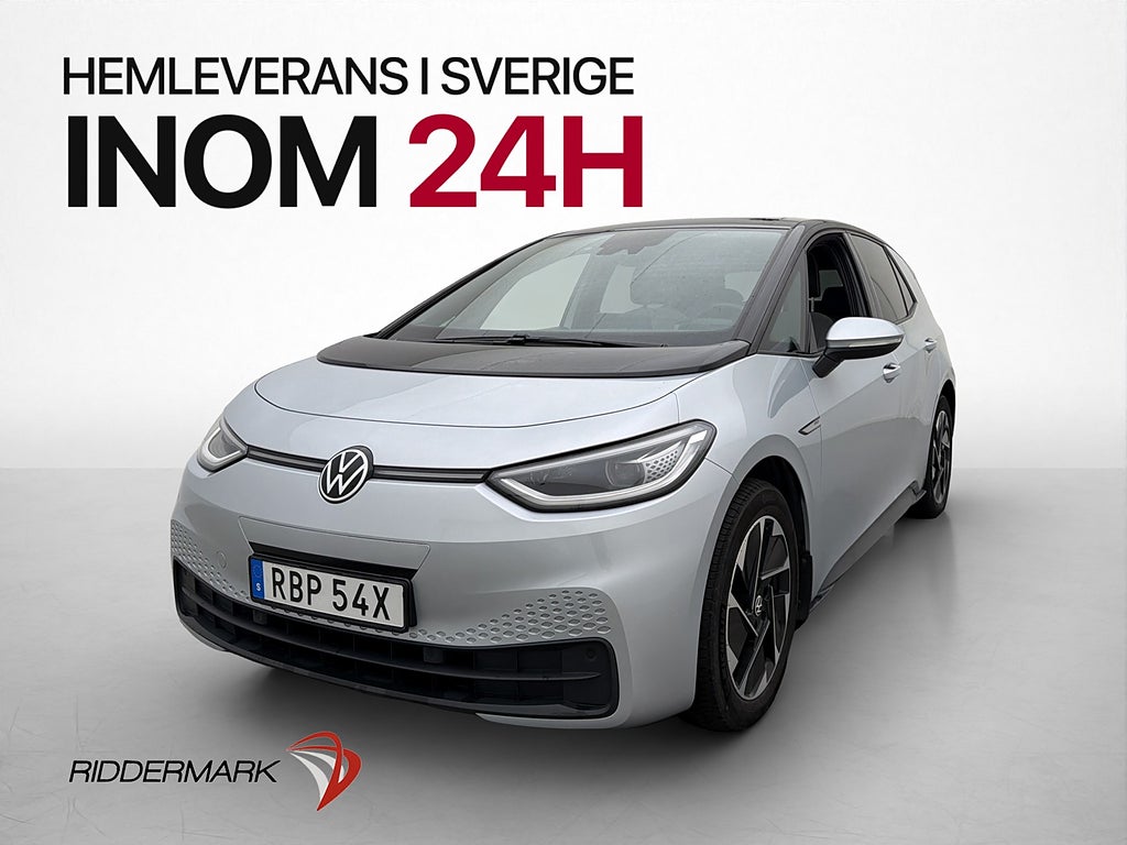 Volkswagen ID.3 Pro Style Värmepump Panorama Rattvärme