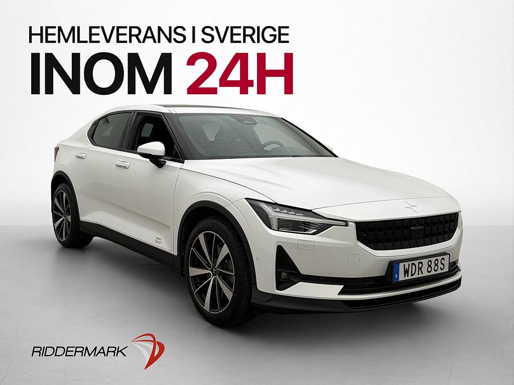Polestar 2 Long Range DM Plus Pilot Pano H/K Drag 360° MOMS