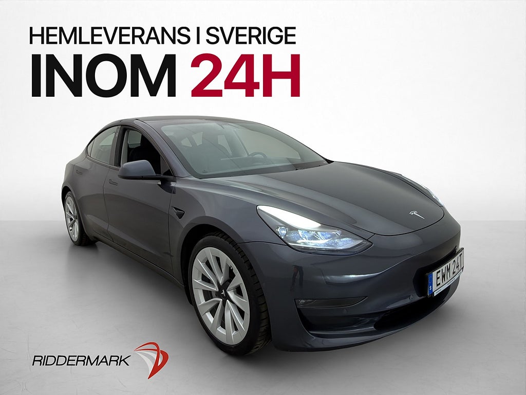 Tesla Model 3 Long Range AWD Värmepump Autopilot Pano Navi