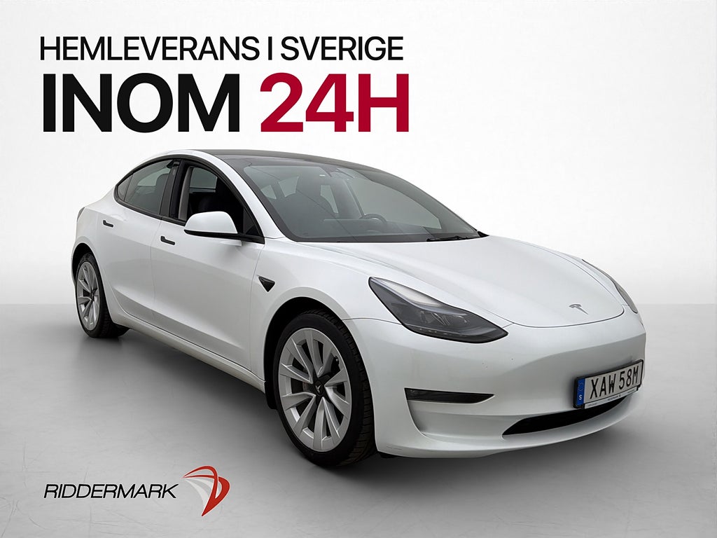 Tesla Model 3 Long Range AWD Dragkrok Autopilot Värmepump