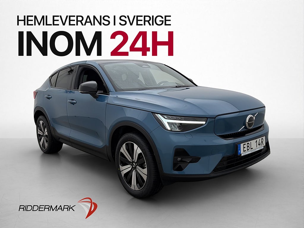 Volvo C40 Plus Pano Värmare Adapt-fart BLIS Kamera Navi Drag