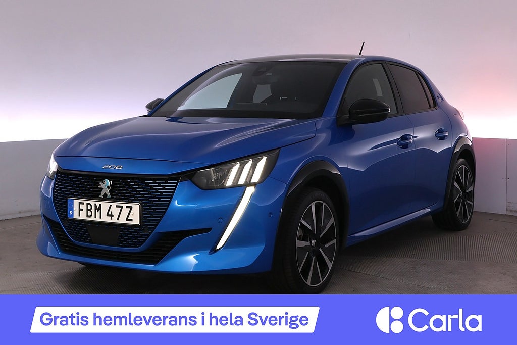 Peugeot e-208 136hp GT Kamera Adaptiv farthållare Navi BLIS