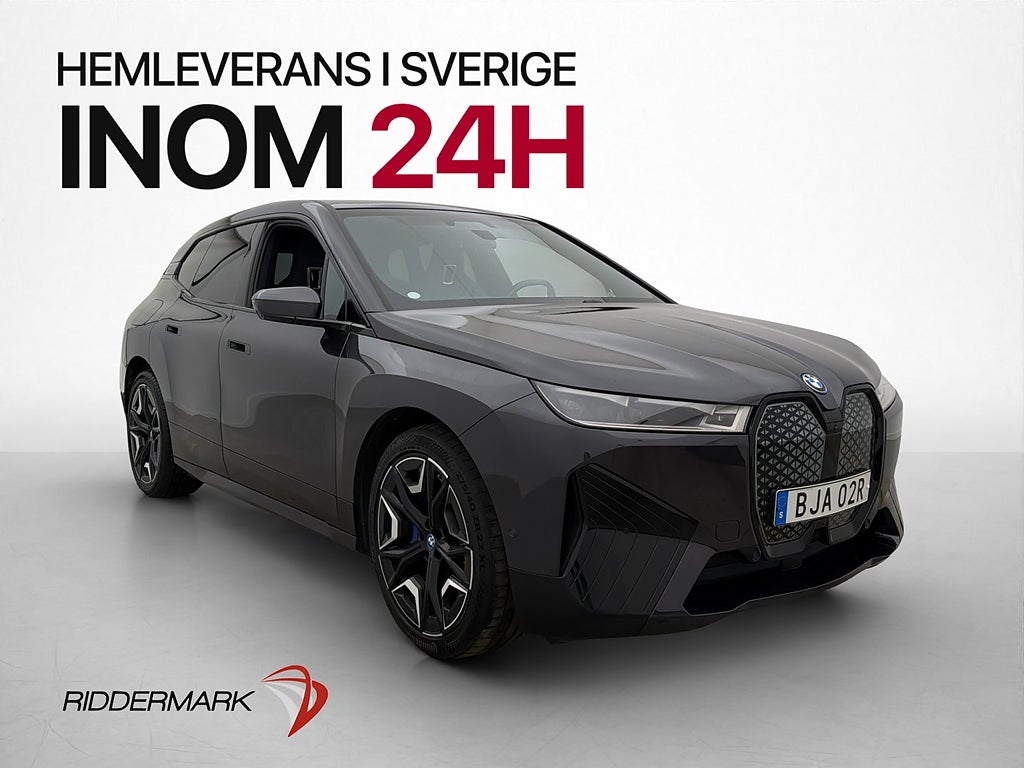 BMW iX xDrive50 Sport Sky Luftfjäd H/K Laser Drag 360° MOMS