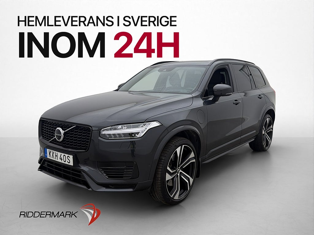 Volvo XC90 T8 AWD 392hk 7-Sits R-Design B&W Pano 360° Luftfj