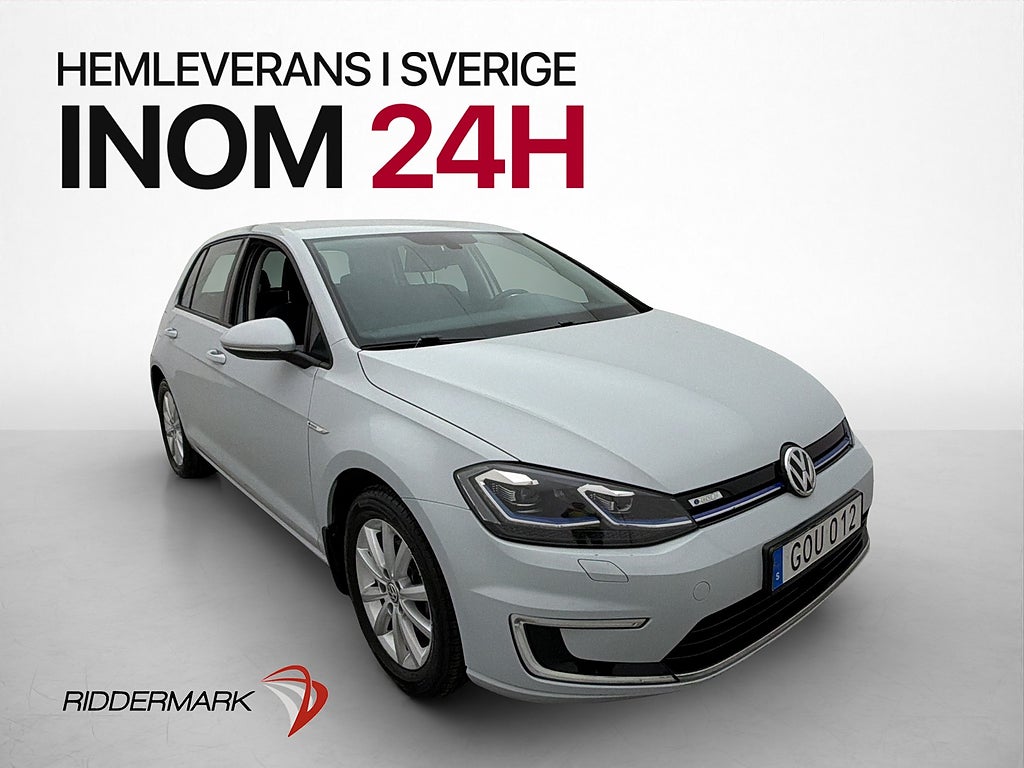Volkswagen E-Golf 136hk Värmepump Navigation Adaptiv-Farth