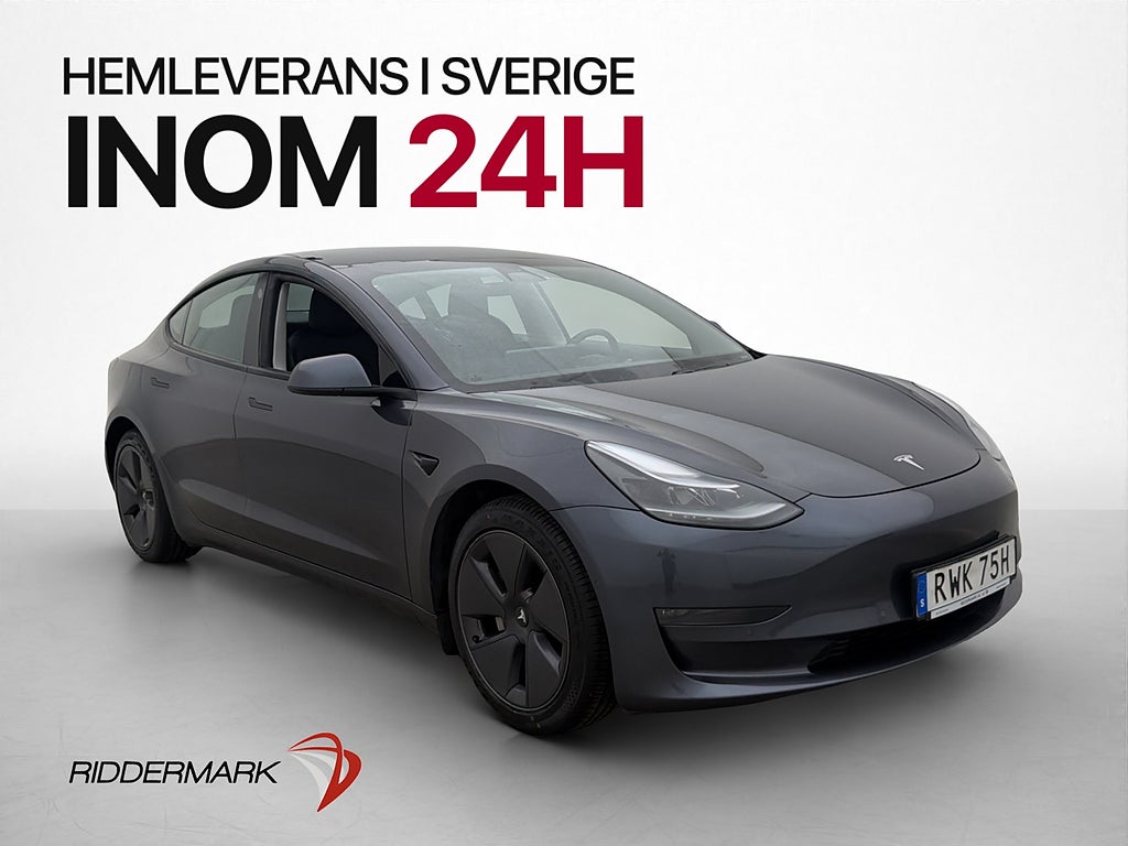 Tesla Model 3 Long Range AWD Autopilot Värmepump Skinn