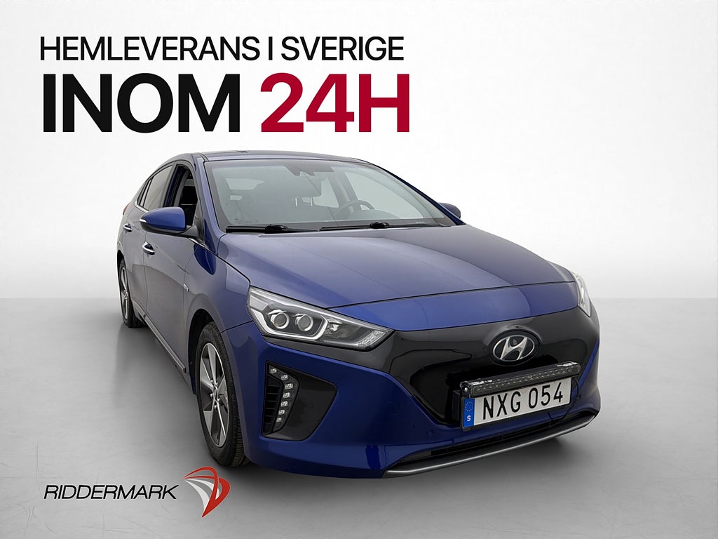 Hyundai IONIQ 28 kWh 120hk Premium Plus Skinn Kamera CarPlay