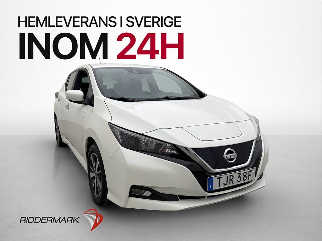 Nissan Leaf 40 kWh 150hk Acenta Kamera CarPlay Rattvärm MOMS