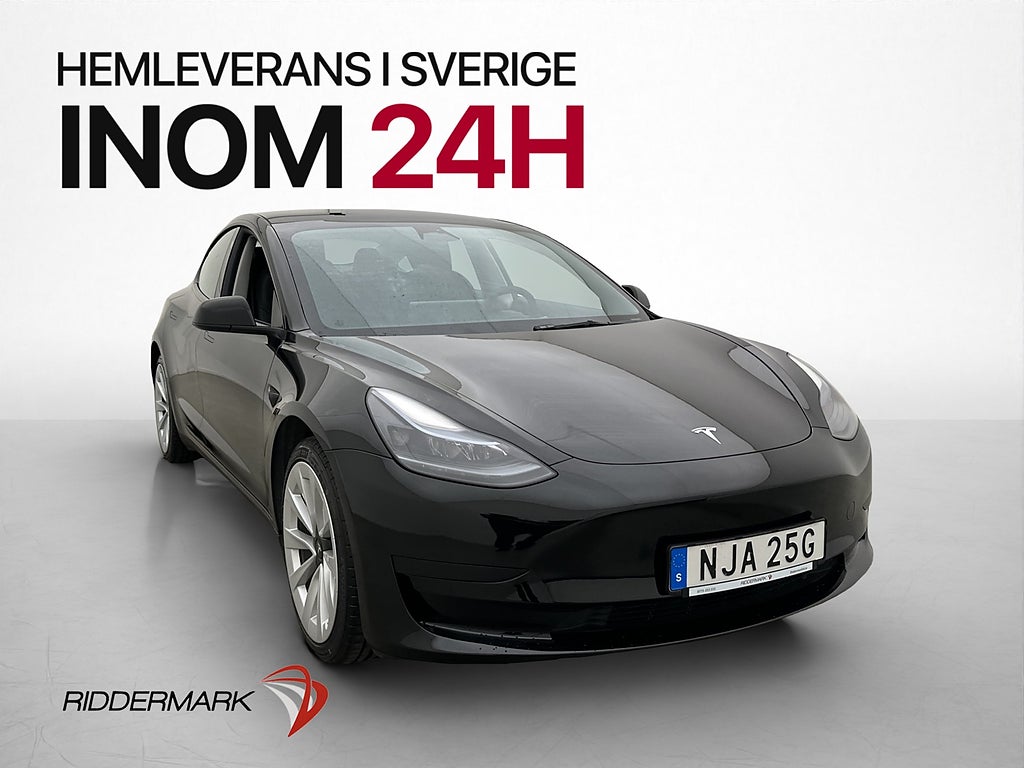 Tesla Model 3 RWD Standard Range Värmepump Dragkrok Pano