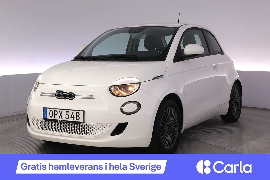 Fiat 500e 42 kWh Basic Navi Farthållare Carplay