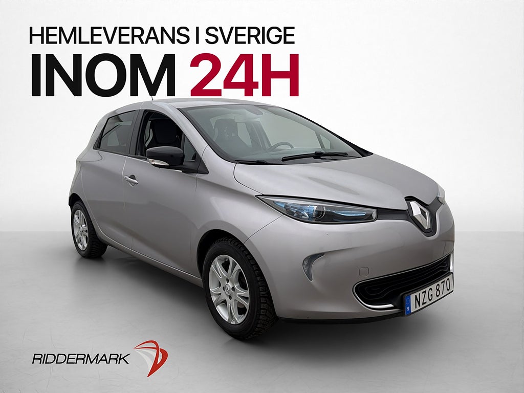 Renault Zoe R240 22kWh Intense Friköpt-Batteri Kamera Navi