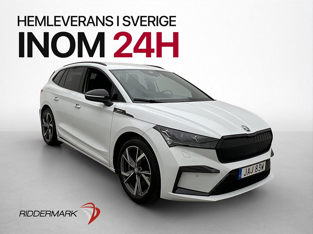 Skoda Enyaq 80x 265hk Sportline Värmare Kamera Dragkrok MOMS